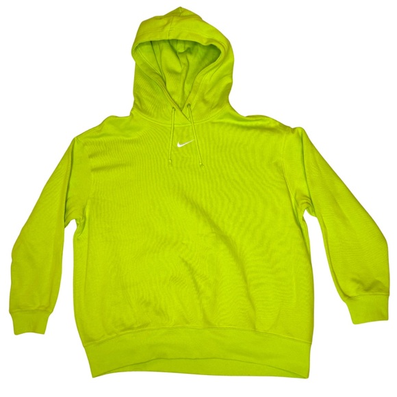 Nike Sportswear Phoenix Fleece Oversized Pullover Hoodie Green Size Medium - Picture 1 of 7